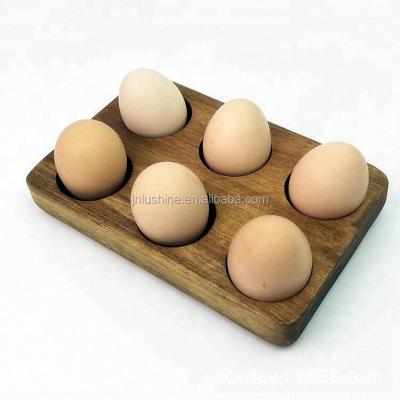 China Decorative Wooden Egg Tray For Kitchen Organization From Europe Small for sale