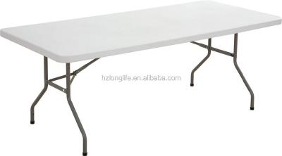 China Table 6ft Outdoor Plastic Folding Table With Metal Folding Table Leg (YCZ-183C-3) for sale