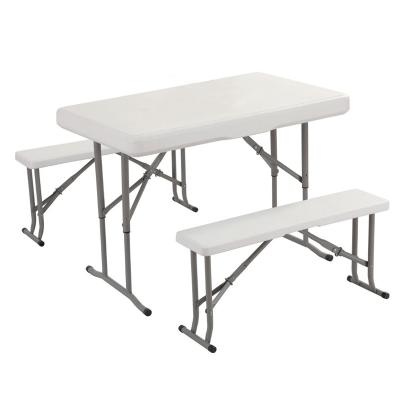 China Easily carried white outdoor furniture plastic folding square table for restaurant for sale