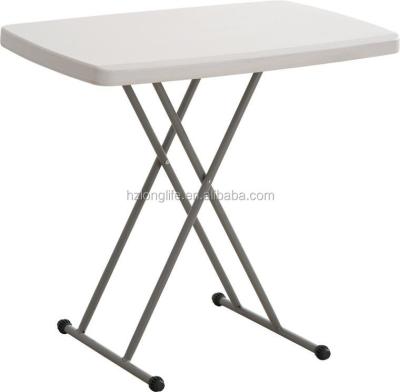 China 30inch Outdoor Table Plastic Outdoor Adjustable White Folding Personal Table for sale