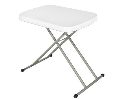 China Modern Outdoor White Folding Table Furniture Height Adjustable Camping Desk for sale