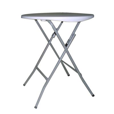 China 2FT Easy Carry Plastic Round Folding Table for sale