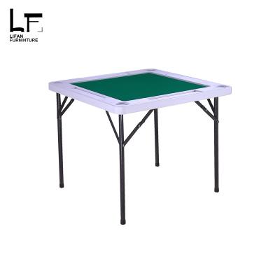 China Lightweight White Foldable Mahjong Table Plastic Outdoor Furniture for sale