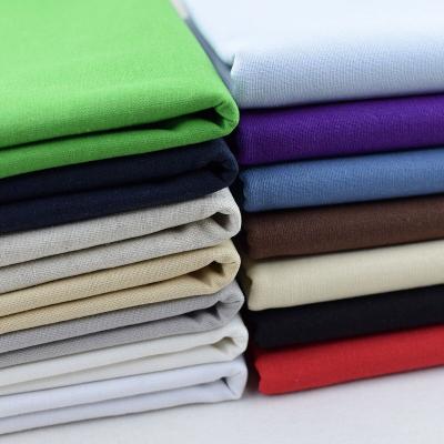 China 2022 Fashion Plain Solid Color Cotton Canvas Breathable QUICK DRY Comfortable Fabric For Dress Shirt Pants Sofa for sale