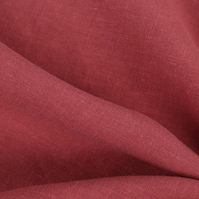 China 2022 new fashion 170g QUICK DRY solid color plain dyed sand washed linen fabric for spring/summer dress for sale