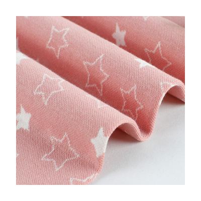 China Autumn And Winter Star Knitted Jacquard Breathable Loungewear Fabric for sale