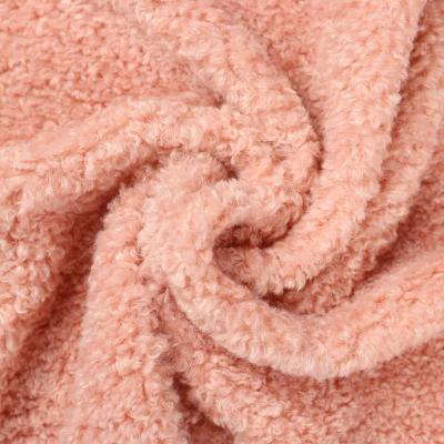 China Wholesale Super Soft Anti Pill Wool Tear-Resistant Sherpa Boucle Fleece Fleece Fabric For Winter Coat for sale