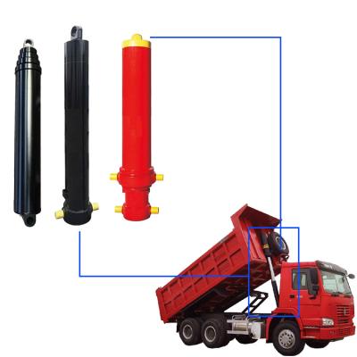 China Optional Front End Top Crane Telescopic Truck Eye Dump Crane Hydraulic Cylinders for sale