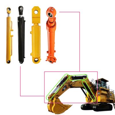 China Construction Of Fertilizer Excavator Parts Bucket Tipper Arm Boom Short Stroke Engineering Mini Hydraulic Cylinders for sale