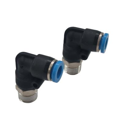 China Building Material Shops Pneumatic Fitting Zinc Fittings  PL ZPL Pneumatic One Touch Push-in Fittings   Air Tube Hose connector for sale