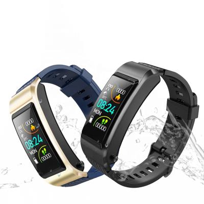 China Auto Focus S2 Hand Free 2 in 1 Waterproof Smart Band Wristband Watch Sports Fitness Wireless Headphones for sale