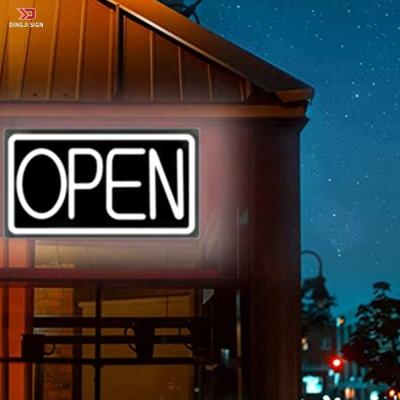 China Buildings Factory Customized Word Glowing Acrylic Neon Letters Led Real Estate Light Outdoor Restaurant Billboard Open Neon Signs for sale