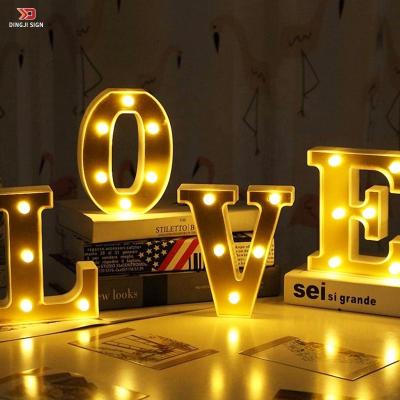 China Buildings Customized Design 3ft 4ft 5ft Giant LED Light Up Sign Led Light Up Letters Bulbs Signs for sale