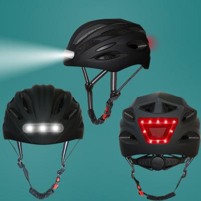 China Durable High Quality Youth / Adult Bike Helmet With Light , Men / Women Bike Helmets With Magnetic LED Rear Light for sale