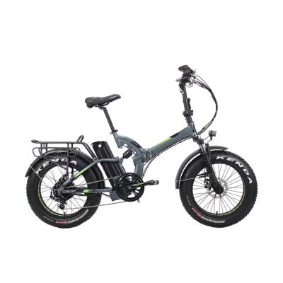 China 48V Motor Frame 500W E-Bike Fat Tire Electric Folding Bicycle Customization Full Suspension Aluminum Alloy Factory Design for sale