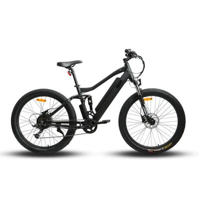 China Aluminum alloy 36V350WAll terrain full suspension 27.5*3.0 tire mountain hunting/fishing electric bike for sale