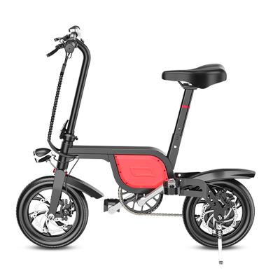 China Aluminum Alloy 14 Inch Student Mini Electric Bicycle Folding Electric Mini Bike City Mini Bike Ebike Electronic Rear Hub Motor for sale