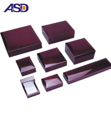 China High Quality Leather Cheap Custom Logo Printed Wooden Jewelry Box Packaging for sale