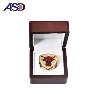 China Wooden High Quality Customized Logo Printed Wooden Ring Box for sale