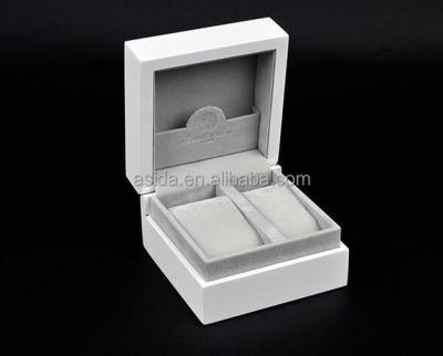 China Leatherette Watch Box Window Watch Display Case Double Pack for sale