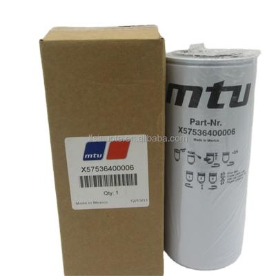 China Filter paper MTU fuel filter x57536400006 apply to 12v1600g80f genset diesel fuel filter element for sale