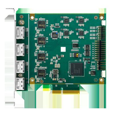 China 4 entradas HDMI 4 canales H.264 PCIe 4U Tarjeta de captura de vídeo para resolución 1920x1080P60 en venta