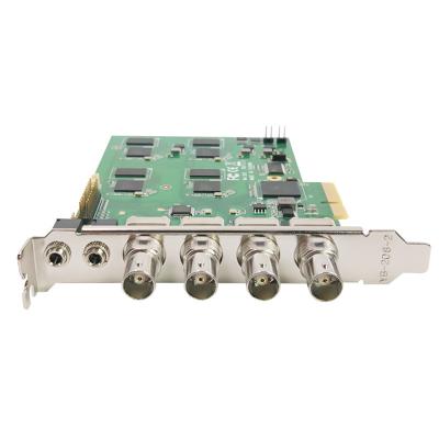 China PCIe 4U SDI H.264 Cartão de Captura de Vídeo de 4 Canais para Câmera de CCTV à venda