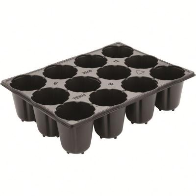 China Multifunctional PS 12 Cell Seed Tray PlasticSeed Sprouter Tray For Wholesales Seeding Starter Trays for sale