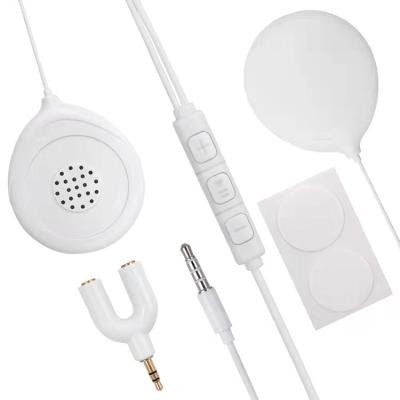 China Earphone Pregnancy Baby Shower Gifts Baby Bump Headphones With Adhesives Safe Pregnancy Earphones for sale