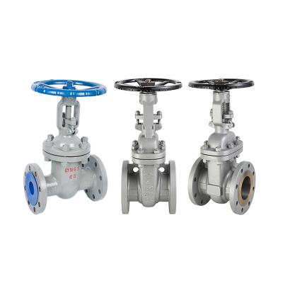 China DN40-DN800 medium-sized heavy-duty high temperature high pressure cast steel handwheel flanged gate valve zu verkaufen