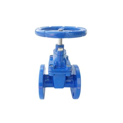 China DIN F4 PN10/16 DN100 ductile iron soft seal gate valve price zu verkaufen