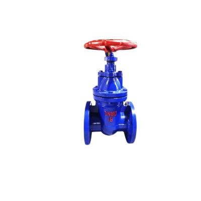 China 4 inch soft sealing ductile iron flange elastic seat gate valve hand wheel double epoxy coating gate valve for sale