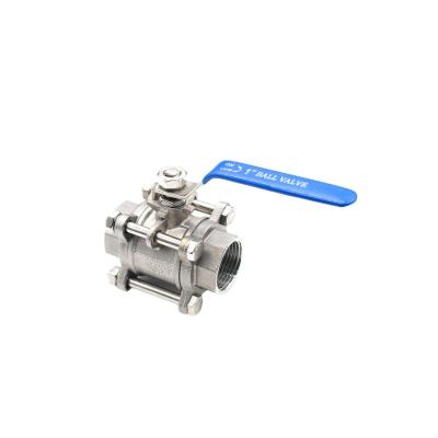 China Internal thread long iasting metal ss316 jis 10k 2 piece thread water supply ball valve zu verkaufen