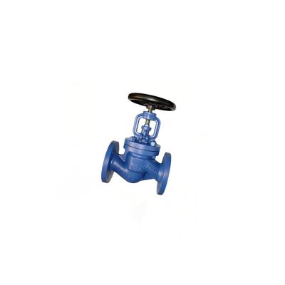 China PN16 Price cast Iron steam bellow seal water control globe valve for sale