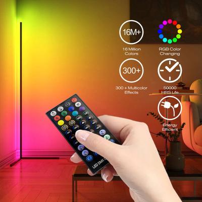 China Modern Corner Floor Lamp Led Smart Home Lighting RGB Changing With Adjustable Music Timing. Lamps For Party Hotel Decor Indoor Bedroom for sale