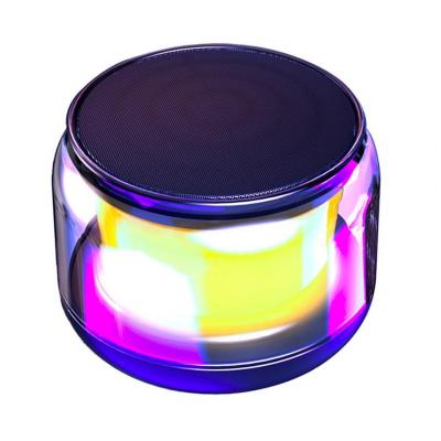 China No Loud Radio Colorful Mini Night Light RGB LED Speakers Portable Loudspeaker Bedroom Living Room Loudspeaker for sale