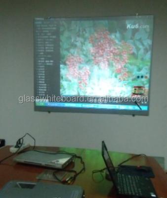 China Projection Screen Interactive Magnetic Glass Whiteboard Screen Magnetic Glass Whiteboard for sale