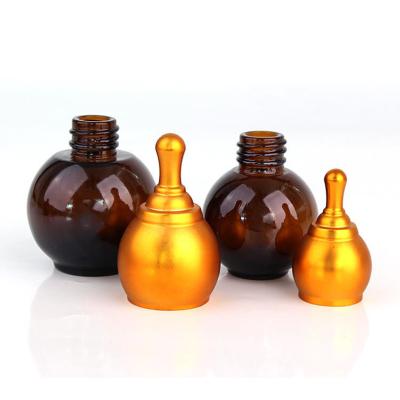 China Tops Qiality 2021 New Simple Design 10ml 20ml 30ml 50ml Squash Shape Essential Oil Glass Bottle Luxury For Women for sale