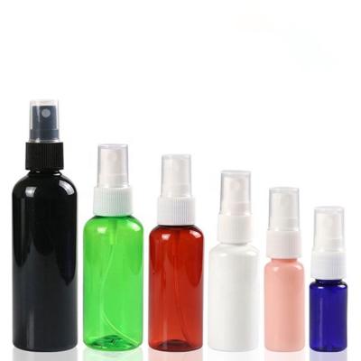 China Personal Care Customized 30ml 50ml 100ml 120ml 150ml 200ml 250ml Fine Mist Colorful Plastic Spray Bottle For Cosmetic Packaging for sale