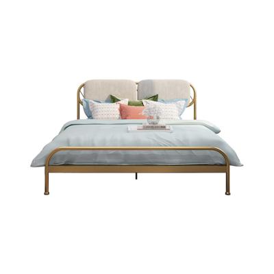 China (Others) Top Quality Rugged And Durable Bed Frame Metal Frame Adjustable Modern Double Bed Iron Hotel Furniture for sale