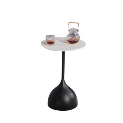 China 2021 modern hot sale Sofa Side Table Top Marble round iron marble luxury coffee table for living room for sale