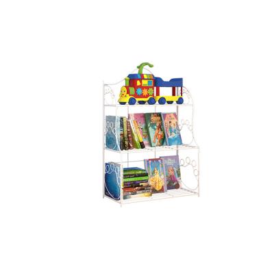 China Detachable Fashion Simple Children's Floor Iron Household Toy Storage Rack Shelf for Living Room Bedroom for sale