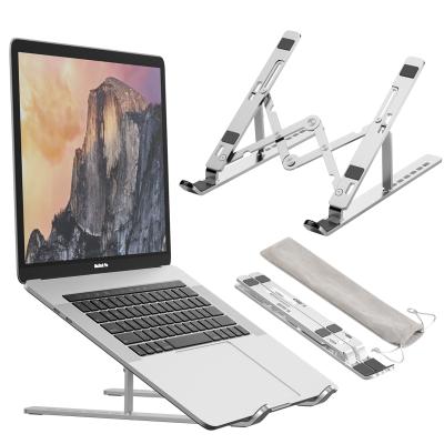 China Adjustable (Height) Free Samples Aluminum Laptop Stand Portable Foldable Stand for sale