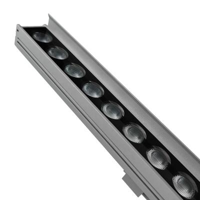 China Garden Customized Aluminum Facade Outdoor Led Strip Wall Washer Light With Shading Baffle for sale