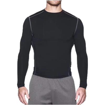 China QUICK DRY tights sports long sleeve plus warm velor basketball training bottoming shirt outdoor men shirt for sale