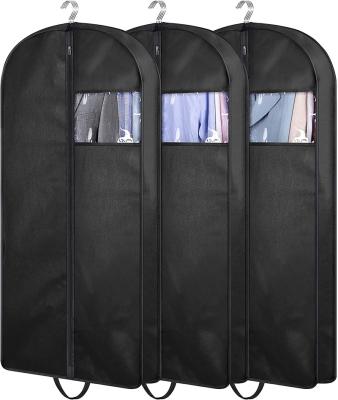 China Storage Personalized Fashion Custom Travel Dust Cover Foldable Dress Clothes Suit Protector Garment Bag for sale