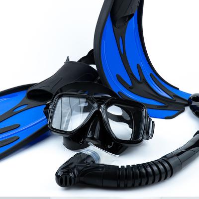 China Waterproof Snorkel Fins Diving Mask Set Professional Adult Diving Set for sale