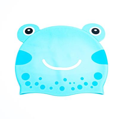 China Lovely Silicone Waterproof Kids Swimming Cap Soft And Fit Top Quality Hat for sale