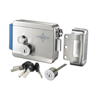 China Stainless Steel #304 SS Electric Door Lock 12v Rim Lock for sale