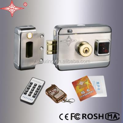 China Open By Key 12vdc 13.56 IC Door Electric Door Lock With RFID Reader for sale